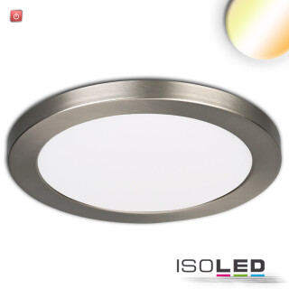 ISO114030 / LED Aufbau/Einbauleuchte Slim Flex, 24W, nickel gebürstet, ColorSwitch 3000K|3500K|4000K / 9009377069154