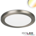 ISO114030 / LED Aufbau/Einbauleuchte Slim Flex, 24W, nickel gebürstet, ColorSwitch 3000K|3500K|4000K / 9009377069154