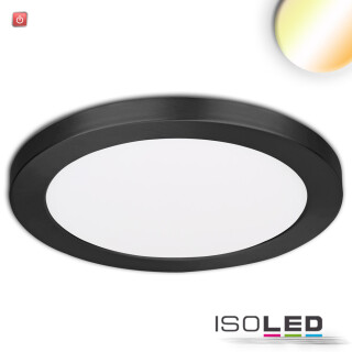 ISO114031 / LED Aufbau/Einbauleuchte Slim Flex, 24W, schwarz, ColorSwitch 3000K|3500K|4000K / 9009377069178