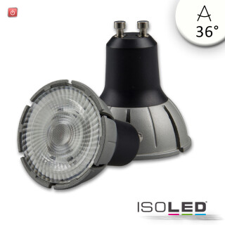 ISO113680 / GU10 Vollspektrum LED Strahler 7W COB, 36°, 4000K, dimmbar / 9009377061523
