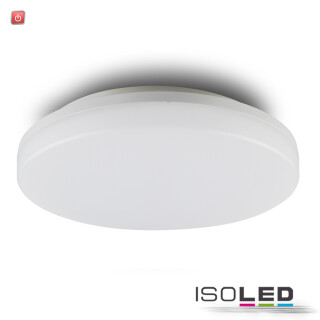 ISO113707 / LED Decken/Wandleuchte mit HF-Bewegungssensor 24W, IP54, ColorSwitch 3000K|4000K, weiß / 9009377062230