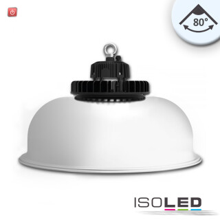 ISO113736 / LED Hallenleuchte FL 120W, Alu-Reflektor IP65 kaltweiß, 80°, 1-10V dimmbar / 9009377062926