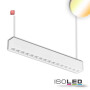 ISO114060 / LED Aufbau/Hängeleuchte Linear Raster 20W, anreihbar, weiß, ColorSwitch 3000|3500|4000K / 9009377070358