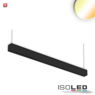 ISO114063 / LED Aufbau/Hängeleuchte Linear Raster 40W, anreihbar, schwarz, ColorSwitch 3000|3500|4000K / 9009377070419