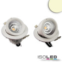 ISO113784 / LED Shop-Downlight Sphere, 35W, ausschwenkbar, weiß, warmweiß / 9009377063657