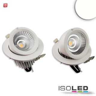 ISO113785 / LED Shop-Downlight Sphere, 35W, ausschwenkbar, weiß, neutralweiß / 9009377063671