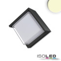 ISO114265 / LED Wandleuchte eckig 6W, IP54, sandschwarz, warmweiß / 9009377075148