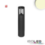 ISO114276 / LED Wegeleuchte Poller-4, 40cm, 9W, sandschwarz, warmweiß / 9009377075360