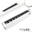 ISO113846 / LED Einbauleuchte Raster Line weiß/schwarz, 20W, neutralweiß, schwenkbar / 9009377065040