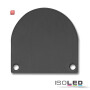 ISO113191 / Endkappe EC46 Alu schwarz RAL 9005 für SURF/DIVE24 FLAT mit COVER13, 2 STK, inkl. Schraube / 9009377049569