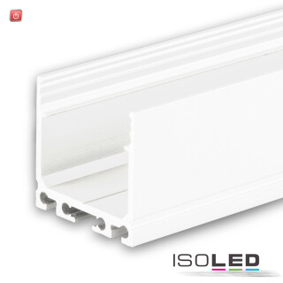 ISO113192 / LED Aufbauprofil SURF24 Aluminium pulverbeschichtet weiß RAL 9010, 200cm / 9009377049583