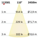 ISO113581 / LED Fluter Prismatic 20W, warmweiß, anthrazit, IP66 / 9009377058240