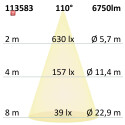 ISO113583 / LED Fluter Prismatic 50W, warmweiß, anthrazit, IP66 / 9009377058264