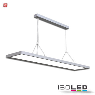 ISO113248 / LED Office Pro Pendelleuchte Up+Down, 20+40W, silber, UGR<19, 4000K, 1-10V dimmbar / 9009377050855