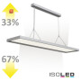 ISO113248 / LED Office Pro Pendelleuchte Up+Down, 20+40W, silber, UGR<19, 4000K, 1-10V dimmbar / 9009377050855