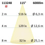 ISO113248 / LED Office Pro Pendelleuchte Up+Down, 20+40W, silber, UGR<19, 4000K, 1-10V dimmbar / 9009377050855