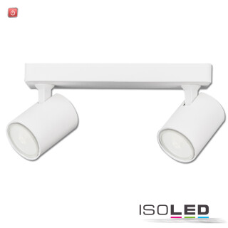 ISO114098 / Wand-/Deckenleuchte GU10 Dual, IP20, weiß, exkl. Leuchtmittel / 9009377071263