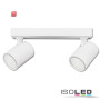 ISO114098 / Wand-/Deckenleuchte GU10 Dual, IP20, weiß, exkl. Leuchtmittel / 9009377071263
