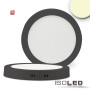 ISO113331 / LED Deckenleuchte schwarz, 24W, rund, 300mm, warmweiß dimmbar / 9009377052781