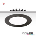ISO113338 / Cover Aluminium rund schwarz für Einbaustrahler Sys-90 / 9009377052958