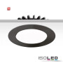 ISO113338 / Cover Aluminium rund schwarz für Einbaustrahler Sys-90 / 9009377052958