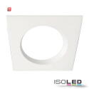 ISO113339 / Cover Aluminium quadratisch rückversetzt weiß für Einbaustrahler Sys-90 / 9009377052972