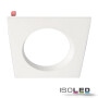 ISO113339 / Cover Aluminium quadratisch rückversetzt weiß für Einbaustrahler Sys-90 / 9009377052972