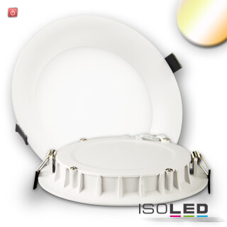 ISO112942 / LED Downlight, 15W, ultraflach, ColorSwitch 2600K|3100K|4000K, dimmbar / 9009377043468