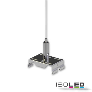 ISO112961 / FastFix LED Linearsystem Stahlseilabhängung 2m inkl. Montageclip / 9009377043734