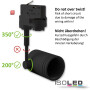 ISO113045 / 3-PH Schienen-Adapter für GU10-Spots, schwarz / 9009377045523