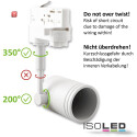 ISO113046 / 3-PH Schienen-Adapter für GU10-Spots, weiß / 9009377045547