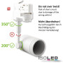 ISO113046 / 3-PH Schienen-Adapter für GU10-Spots, weiß / 9009377045547