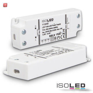 ISO113050 / LED Trafo 24V/DC, 0-15W, ultraflach, SELV / 9009377045646