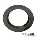 ISO113355 / Cover Aluminium rund schwarz rückversetzt für Einbaustrahler Sys-90 / 9009377052996