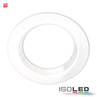 ISO113356 / Cover Aluminium rund weiß rückversetzt für Einbaustrahler Sys-90 / 9009377053016