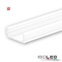 ISO113079 / LED Aufbauprofil SURF12 FLAT Aluminium pulverbeschichtet weiß RAL 9010, 200cm / 9009377047091