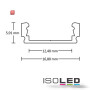 ISO113079 / LED Aufbauprofil SURF12 FLAT Aluminium pulverbeschichtet weiß RAL 9010, 200cm / 9009377047091