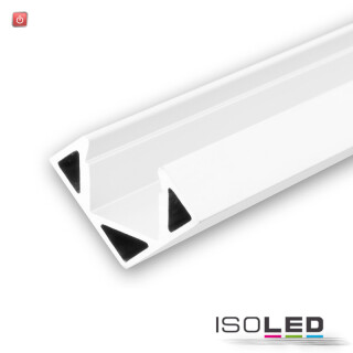 ISO113082 / LED Eckprofil CORNER11 Aluminium pulverbeschichtet weiß RAL 9010, 200cm / 9009377047152