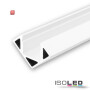 ISO113082 / LED Eckprofil CORNER11 Aluminium pulverbeschichtet weiß RAL 9010, 200cm / 9009377047152
