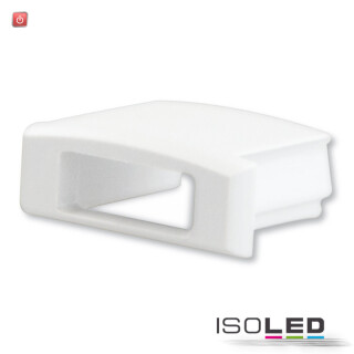 ISO113084 / Endkappe EC2W weiß für SURF12 FLAT mit Kabeldurchführung, 1 STK / 9009377047190