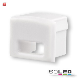 ISO113088 / Endkappe EC5W weiß für Profil SURF12 mit Kabeldurchführung, 1 STK / 9009377047275