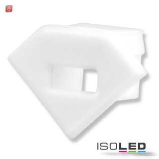 ISO113090 / Endkappe EC42W weiß für CORNER11 mit Kabeldurchführung, 1 STK / 9009377047312