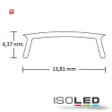 ISO113095 / Abdeckung COVER1 opal/satiniert 250cm für Profil  SURF12(FLAT)/DIVE12(FLAT)/ ROUND12 / 9009377047602