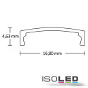 ISO113096 / Abdeckung COVER3 opal/satiniert 300cm für Profil SURF12 RAIL/BORDERLESS (FLAT)) / 9009377047626