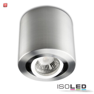 ISO113119 / Deckenaufbauleuchte rund für GU10/MR16, Alu gebürstet, exkl. Leuchtmittel / 9009377048074
