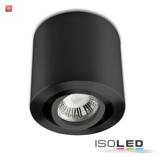 ISO113120 / Deckenaufbauleuchte rund für GU10/MR16, Alu schwarz, exkl. Leuchtmittel / 9009377048098