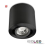 ISO113120 / Deckenaufbauleuchte rund für GU10/MR16, Alu schwarz, exkl. Leuchtmittel / 9009377048098