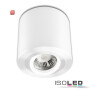 ISO113121 / Deckenaufbauleuchte rund für GU10/MR16, Alu weiß, exkl. Leuchtmittel / 9009377048111