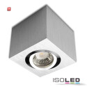 ISO113122 / Deckenaufbauleuchte eckig für GU10/MR16,...