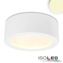 ISO113132 / LED Aufbauleuchte LUNA 12W, weiß, indirektes Licht, warmweiß / 9009377048371